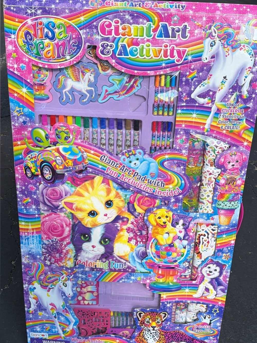 Lisa Frank Giant Art & Activity Set - Rainbow Multicolor